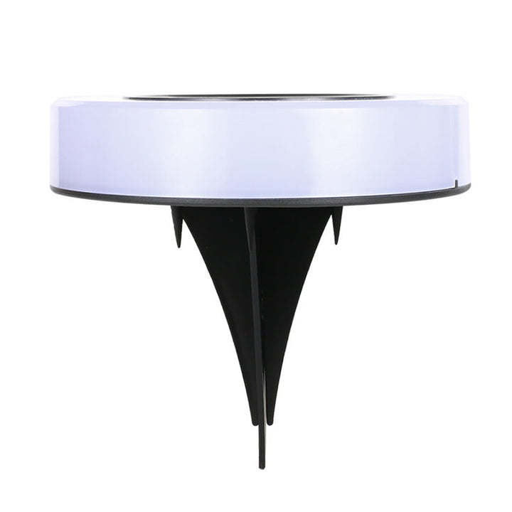 Modern Minimalist Solar Waterproof Round Cylinder Plastic ABS LED Ground Plug Landscape Light For Garden | Bowlift