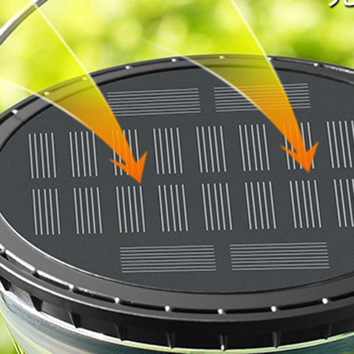 Modern Minimalist Solar Waterproof Cone Filigree PC ABS LED Pendant Light For Garden | Bowlift