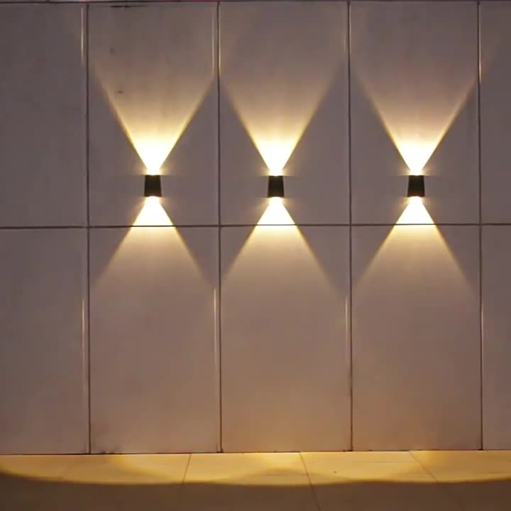 Modern Minimalist Solar Waterproof Trapezoidal Rectangle ABS PVC LED Outdoor Wall Sconce Lamp For Garden | Bowlift