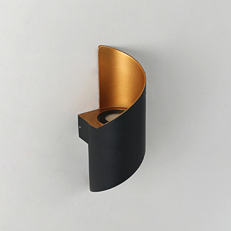 BowLift | Modern Minimalist Waterproof Spiral Aluminum Acrylic LED Wall Light for Bedroom