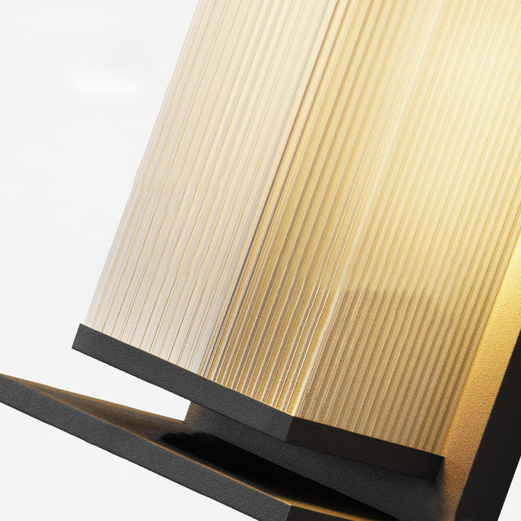 Modern Minimalist Solar Waterproof Rectangle Stripe Stainless Steel PC LED Outdoor Wall Sconce Lamp For Garden | Bowlift