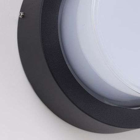 Modern Minimalist Waterproof Square Round Cylinder Die-Cast Aluminum Acrylic LED Flush Mount Ceiling Light For Outdoor Patio | Bowlift