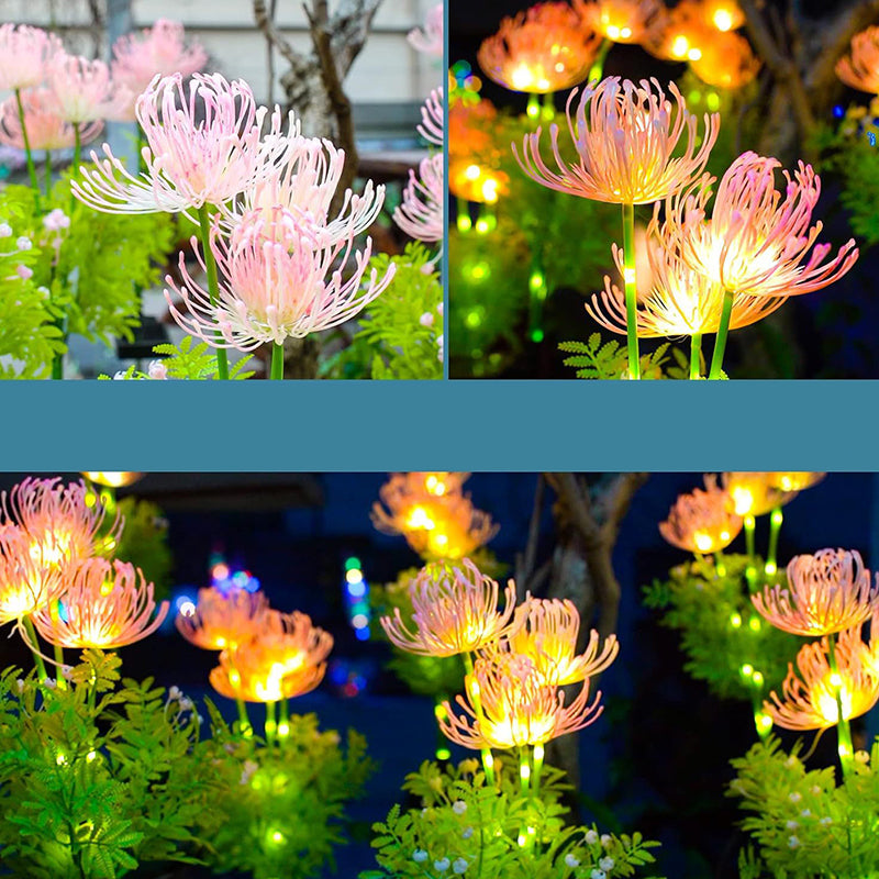 Modern Minimalist Solar Waterproof Simulation Petals Blade ABS Stainless Steel LED Ground Plug Landscape Lamp For Garden | Bowlift