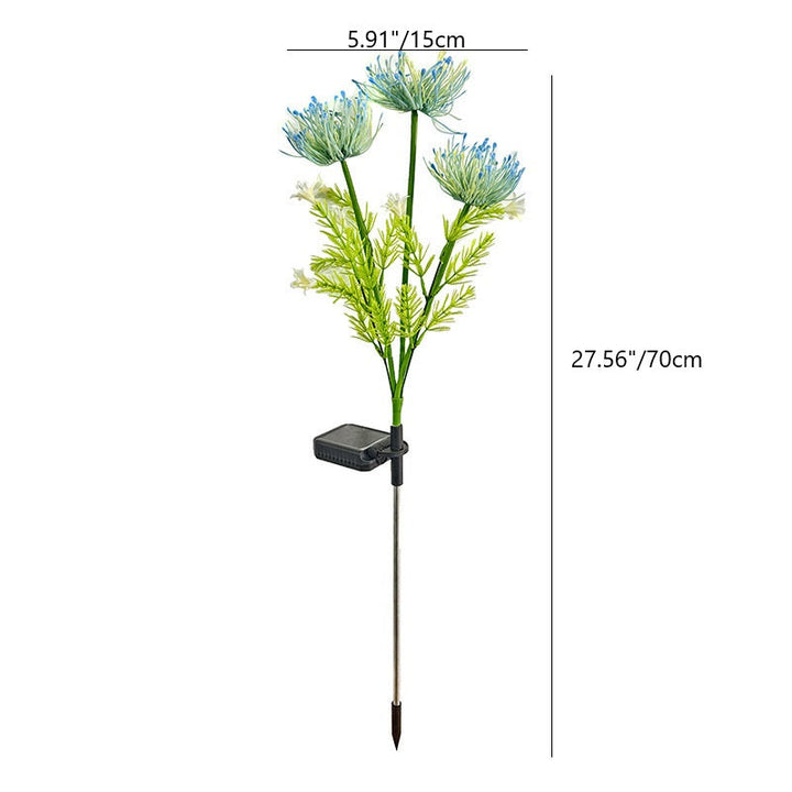 Modern Minimalist Solar Waterproof Simulation Petals Blade ABS Stainless Steel LED Ground Plug Landscape Lamp For Garden | Bowlift