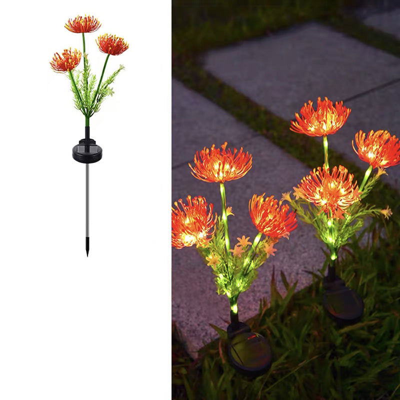 Modern Minimalist Solar Waterproof Simulation Petals Blade ABS Stainless Steel LED Ground Plug Landscape Lamp For Garden | Bowlift