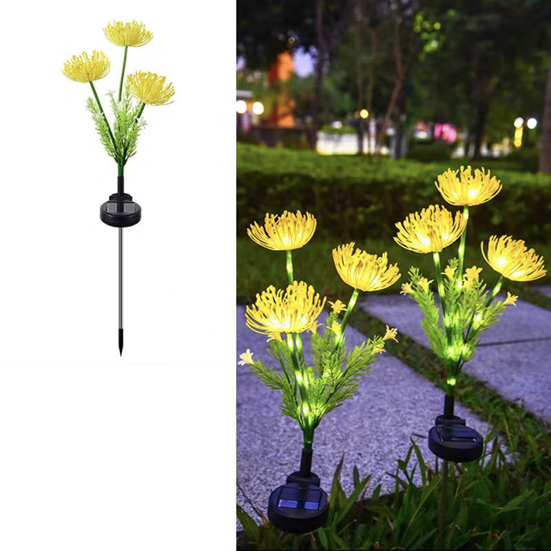Modern Minimalist Solar Waterproof Simulation Petals Blade ABS Stainless Steel LED Ground Plug Landscape Lamp For Garden | Bowlift