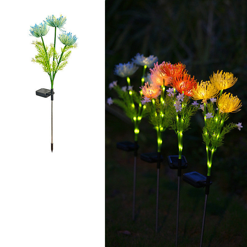 Modern Minimalist Solar Waterproof Simulation Petals Blade ABS Stainless Steel LED Ground Plug Landscape Lamp For Garden | Bowlift