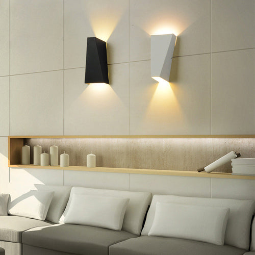Modern Minimalist Waterproof Trapezoidal Aluminum Die-Cast LED Outdoor Wall Sconce Lamp For Outdoor Patio | Bowlift