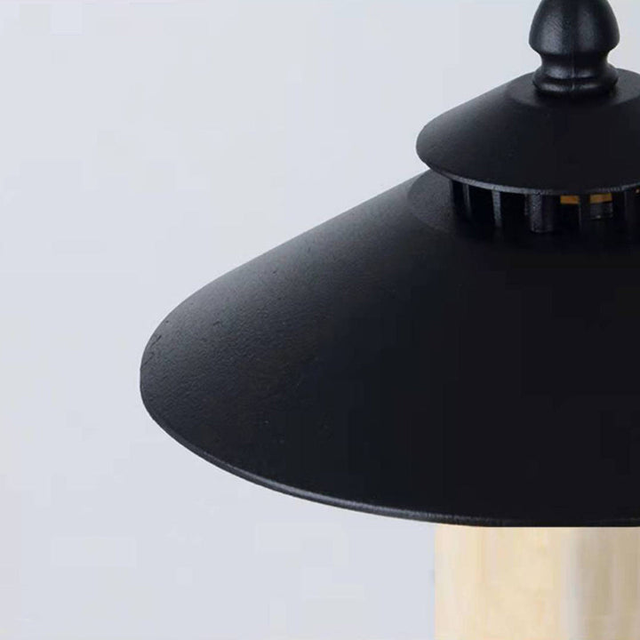 Traditional European Waterproof Half Round Cylinder Aluminum Dolomite 1-Light Outdoor Landscape Lamp For Garden | Bowlift
