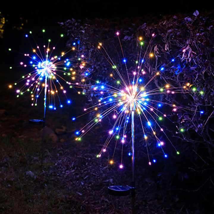 Contemporary Industrial Solar Firework Stainless Steel LED Waterproof Lawn Insert Light For Outdoor Patio | Bowlift