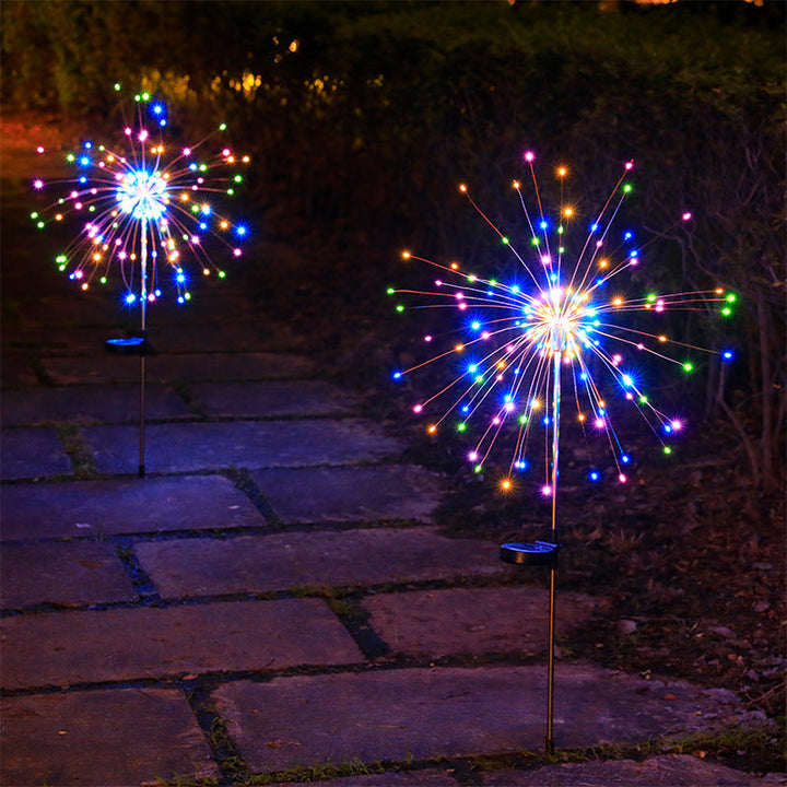 Contemporary Industrial Solar Firework Stainless Steel LED Waterproof Lawn Insert Light For Outdoor Patio | Bowlift