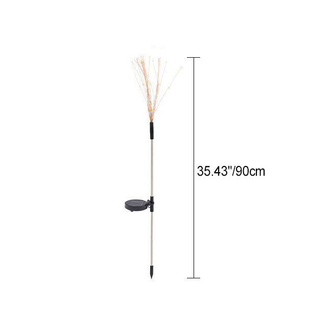 Contemporary Industrial Solar Firework Stainless Steel LED Waterproof Lawn Insert Light For Outdoor Patio | Bowlift