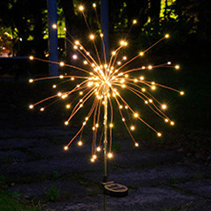 Contemporary Industrial Solar Firework Stainless Steel LED Waterproof Lawn Insert Light For Outdoor Patio | Bowlift
