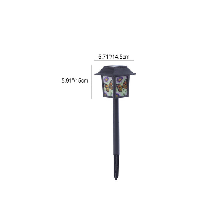 Contemporary Industrial Square Owl Pattern LED Solar Waterproof Lawn Insert Light For Outdoor Patio | Bowlift