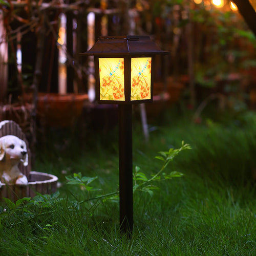 Contemporary Industrial Square Owl Pattern LED Solar Waterproof Lawn Insert Light For Outdoor Patio | Bowlift