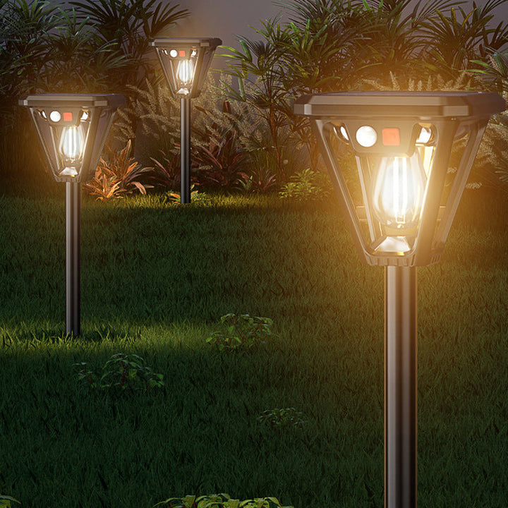 Contemporary Industrial Human Body Sensing LED Solar Waterproof Lawn Insert Light For Outdoor Patio | Bowlift
