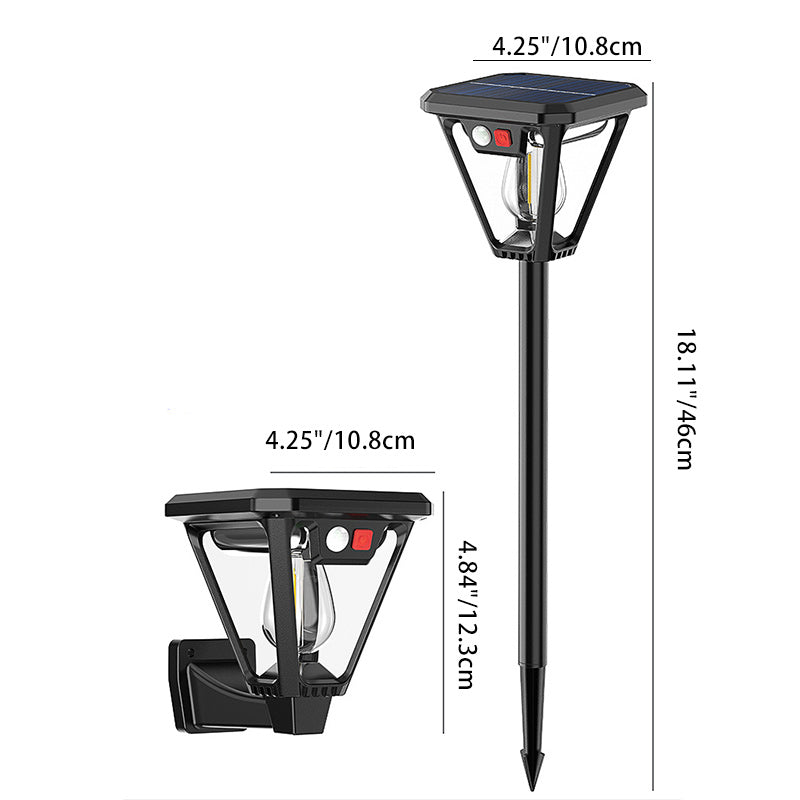 Contemporary Industrial Human Body Sensing LED Solar Waterproof Lawn Insert Light For Outdoor Patio | Bowlift