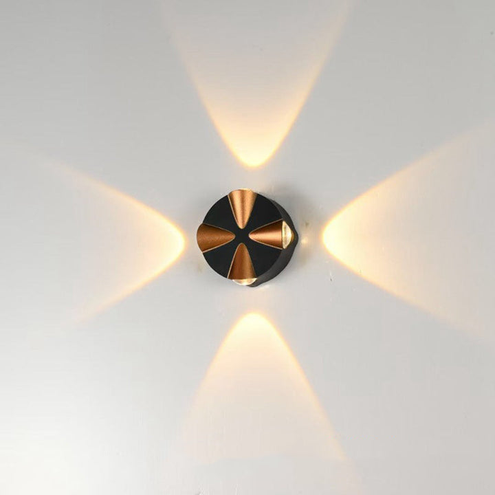 Contemporary Simplicity Round Aluminum LED Outdoor Wall Sconce Lamp For Outdoor Patio | Bowlift