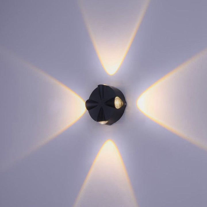 Contemporary Simplicity Round Aluminum LED Outdoor Wall Sconce Lamp For Outdoor Patio | Bowlift