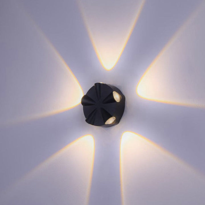Contemporary Simplicity Round Aluminum LED Outdoor Wall Sconce Lamp For Outdoor Patio | Bowlift
