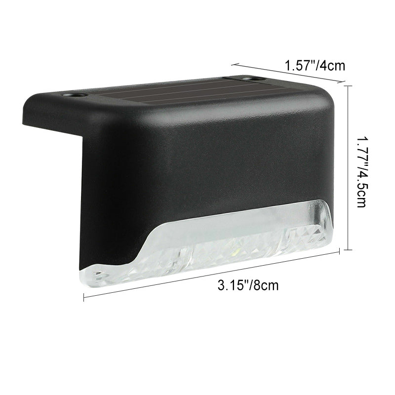Contemporary Industrial PP Square Waterproof LED Solar Outdoor Step Light For Garden | Bowlift