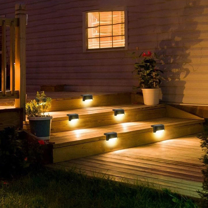 Contemporary Industrial PP Square Waterproof LED Solar Outdoor Step Light For Garden | Bowlift