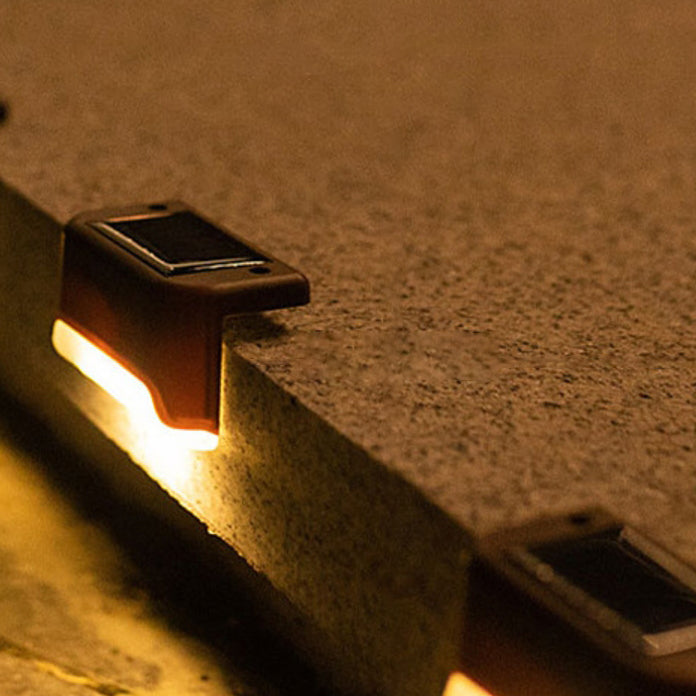 Contemporary Industrial PP Square Waterproof LED Solar Outdoor Step Light For Garden | Bowlift