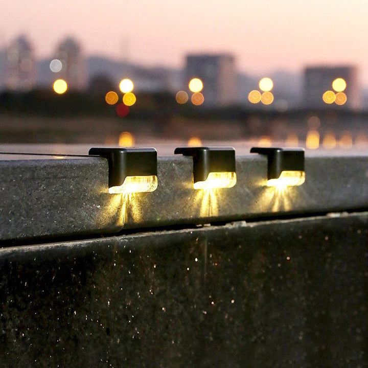 Contemporary Industrial PP Square Waterproof LED Solar Outdoor Step Light For Garden | Bowlift
