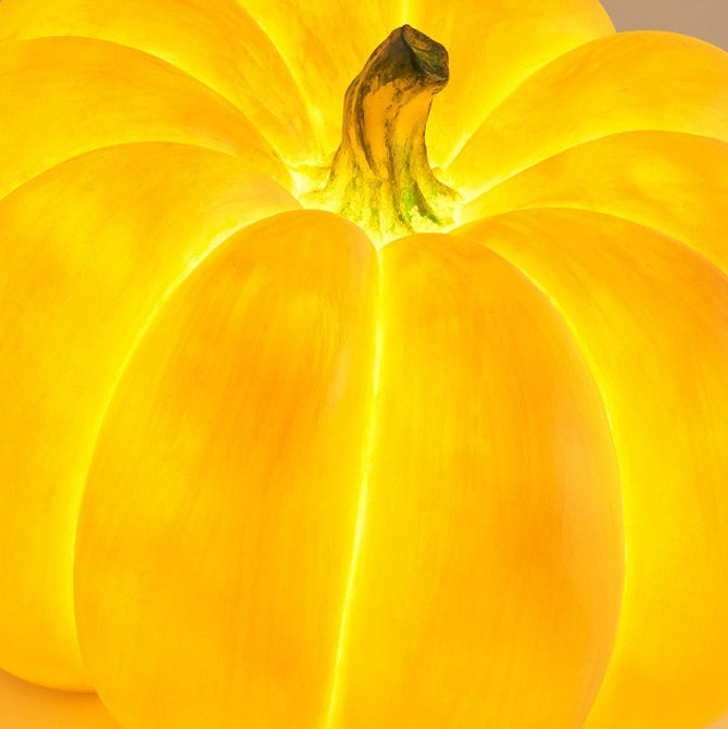Modern Art Deco Solar Waterproof Pumpkin Round Resin LED Outdoor Light For Garden | Bowlift