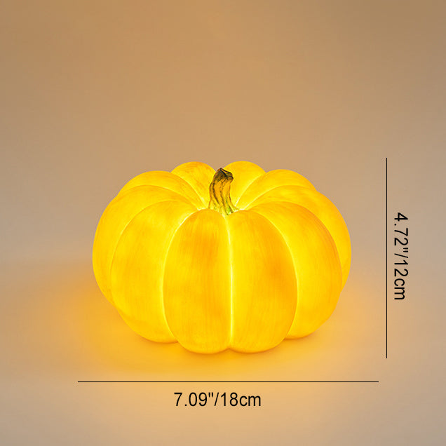 Modern Art Deco Solar Waterproof Pumpkin Round Resin LED Outdoor Light For Garden | Bowlift