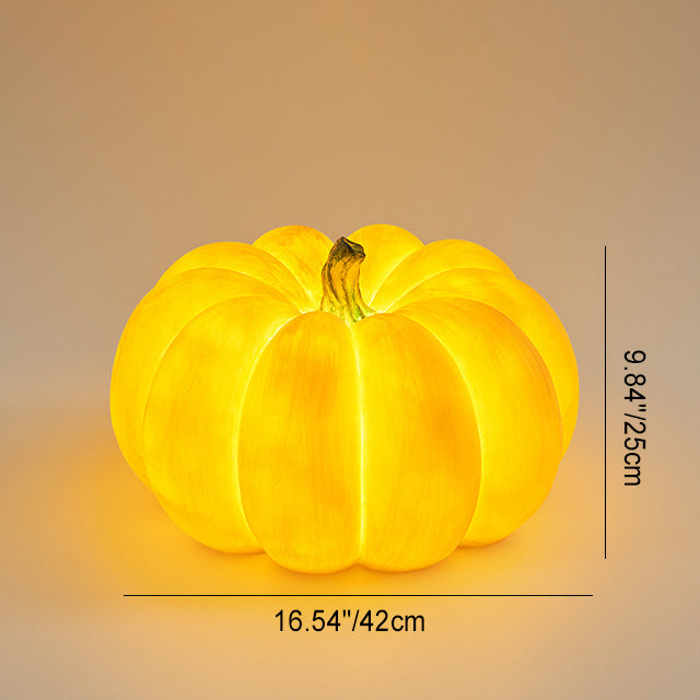 Modern Art Deco Solar Waterproof Pumpkin Round Resin LED Outdoor Light For Garden | Bowlift
