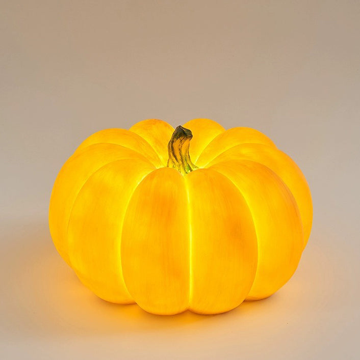 Modern Art Deco Solar Waterproof Pumpkin Round Resin LED Outdoor Light For Garden | Bowlift