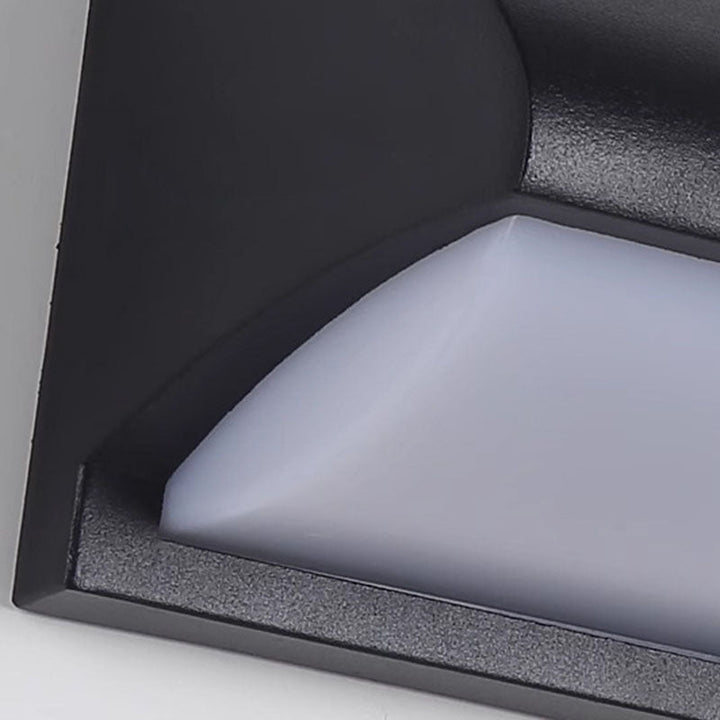 Modern Minimalist Waterproof Rectangle Oval PC Aluminum LED Wall Sconce Lamp For Outdoor | Bowlift