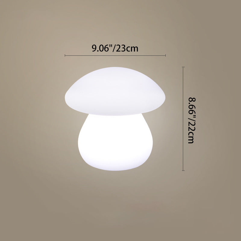 Contemporary Creative Solar Waterproof Mushroom Shape PE LED Outdoor Light For Patio | Bowlift