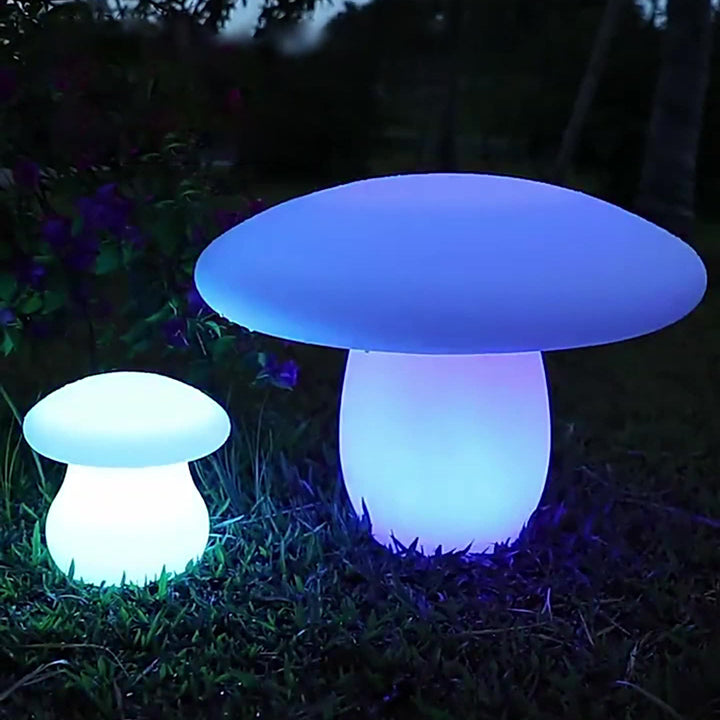 Contemporary Creative Solar Waterproof Mushroom Shape PE LED Outdoor Light For Patio | Bowlift