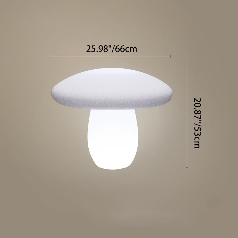 Contemporary Creative Solar Waterproof Mushroom Shape PE LED Outdoor Light For Patio | Bowlift