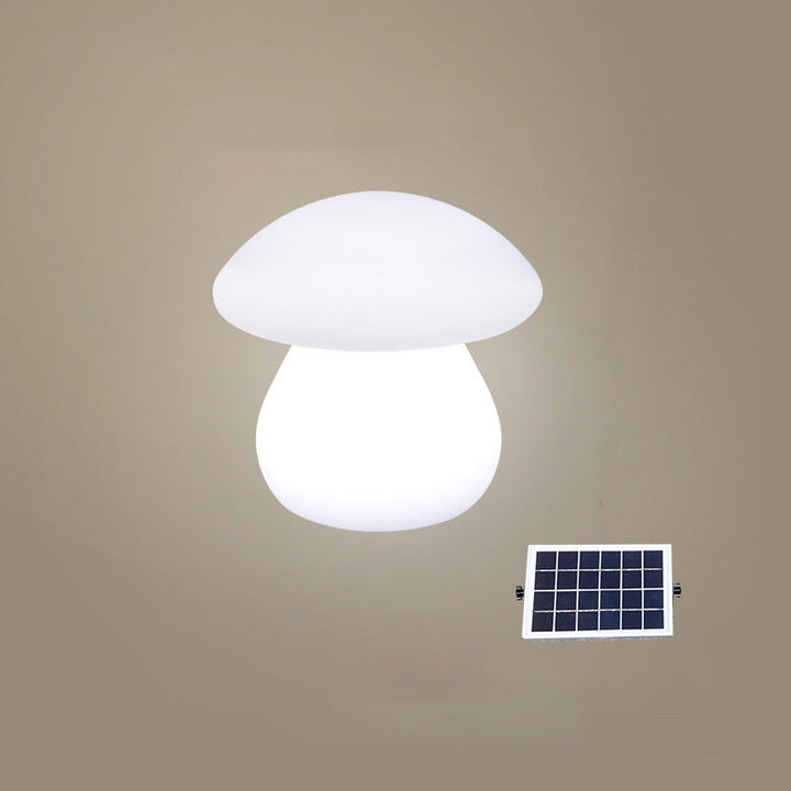 Contemporary Creative Solar Waterproof Mushroom Shape PE LED Outdoor Light For Patio | Bowlift
