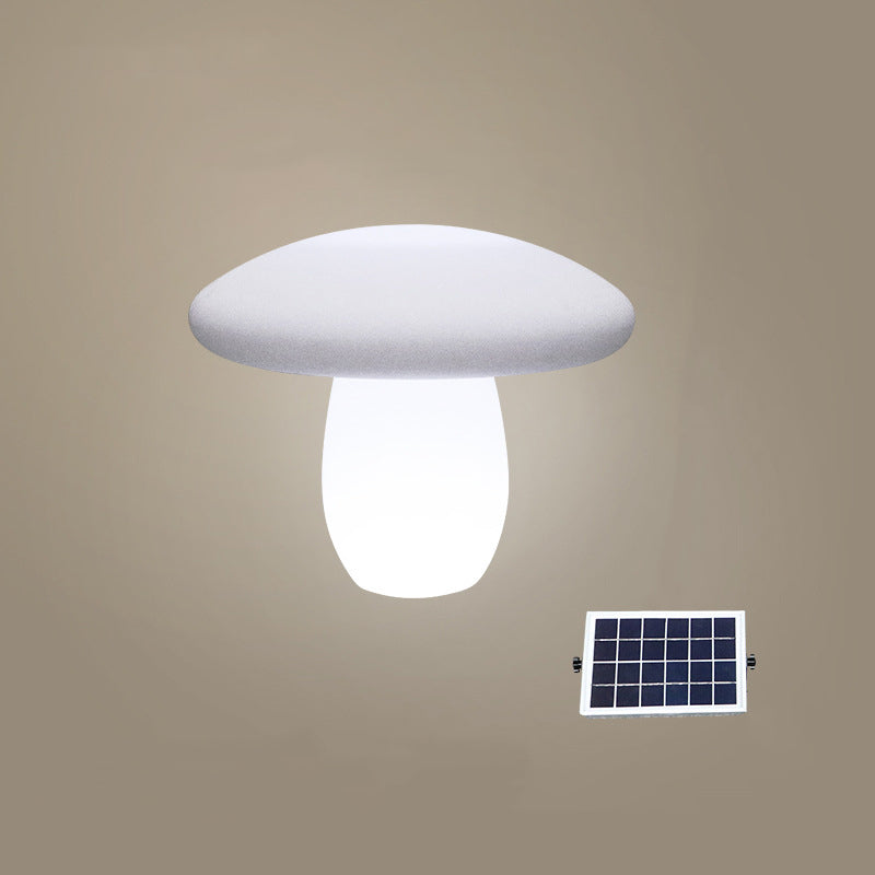 Contemporary Creative Solar Waterproof Mushroom Shape PE LED Outdoor Light For Patio | Bowlift