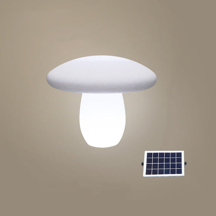 Contemporary Creative Solar Waterproof Mushroom Shape PE LED Outdoor Light For Patio | Bowlift