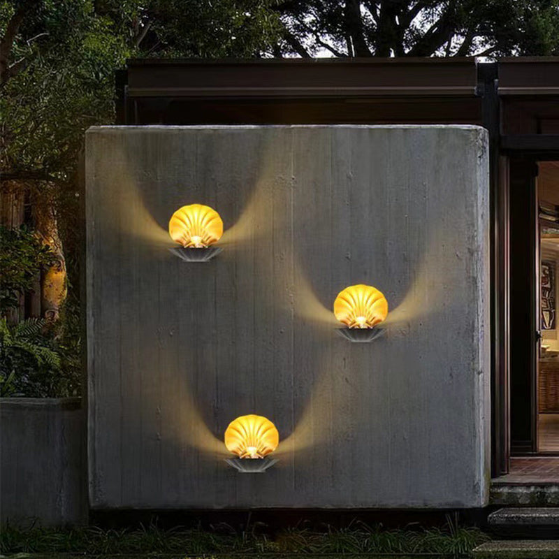 Contemporary Creative Waterproof Shell Aluminum Acrylic LED Wall Sconce Lamp For Outdoor Patio | Bowlift
