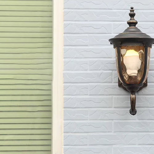 Contemporary Nordic Jar Aluminum Glass 1-Light Wall Sconce Lamp For Outdoor Patio | Bowlift