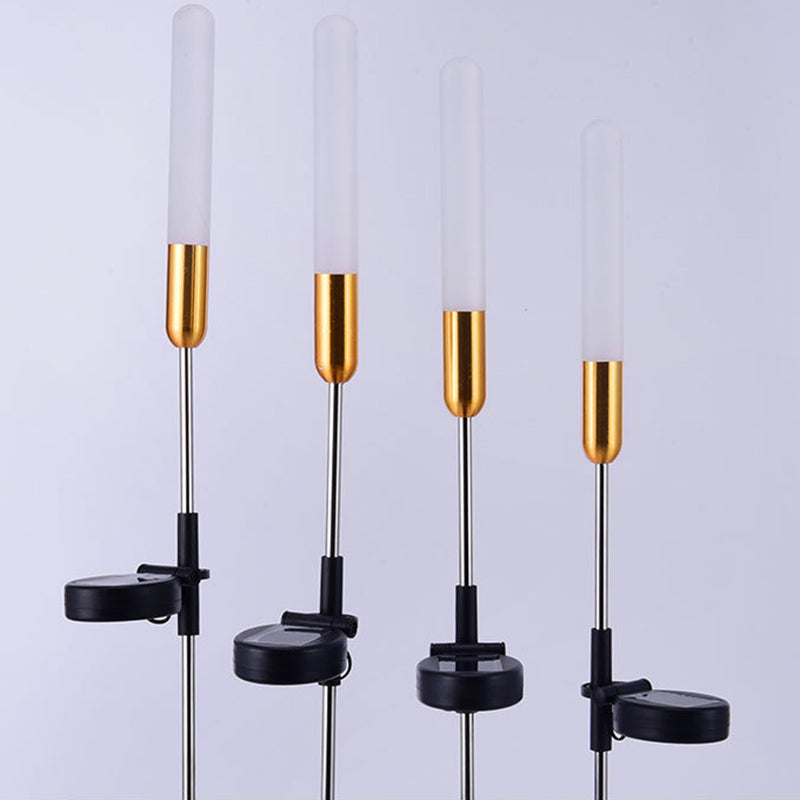 Modern Art Deco Waterproof Solar Cylinder Acrylic Aluminum Stainless Steel ABS LED Outdoor Light Landscape Lighting For Garden | Bowlift