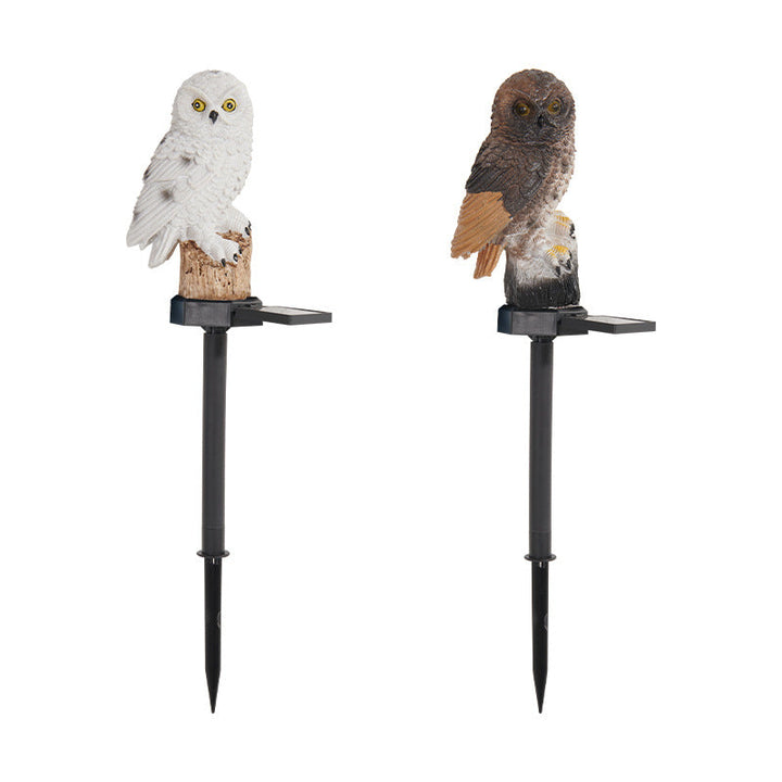 Modern Art Deco Waterproof Solar Resin PP Owl LED Landscape Lighting Outdoor Light For Outdoor Patio | Bowlift
