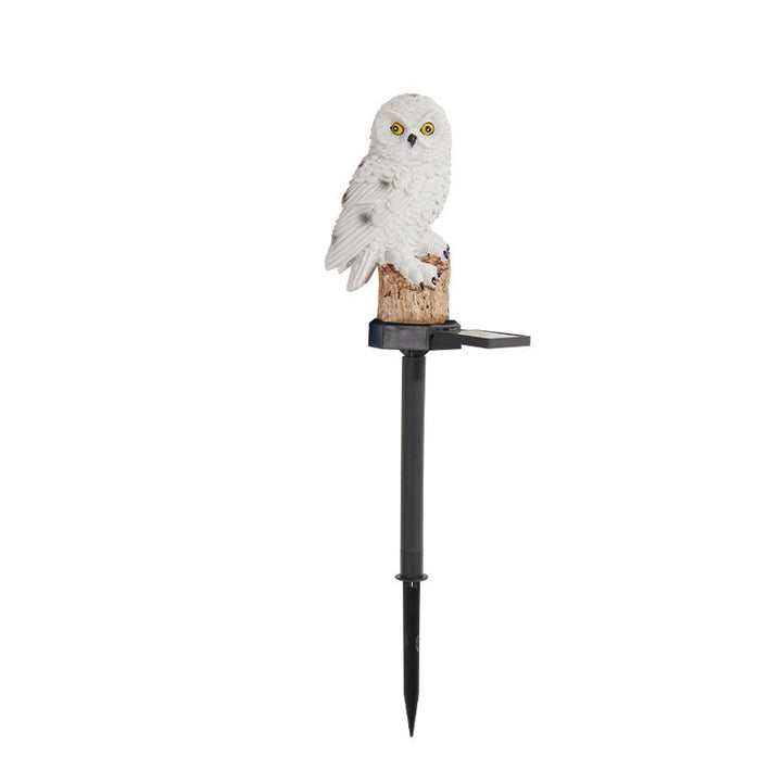 Modern Art Deco Waterproof Solar Resin PP Owl LED Landscape Lighting Outdoor Light For Outdoor Patio | Bowlift