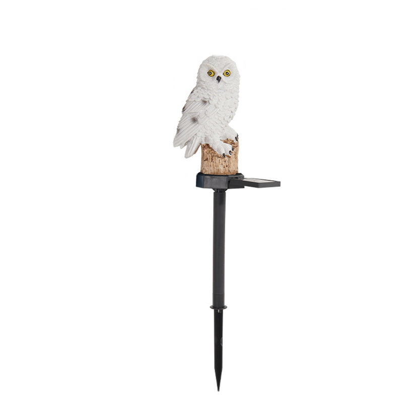 Modern Art Deco Waterproof Solar Resin PP Owl LED Landscape Lighting Outdoor Light For Outdoor Patio | Bowlift