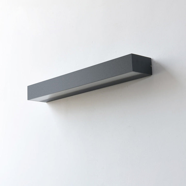 Modern Minimalist Rectangular Bar Waterproof Aluminum LED Wall Sconce Lamp For Garden | Bowlift