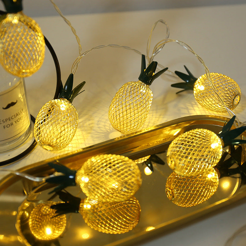 BowLift | Modern Art Deco Small Pineapple PVC LED String Light For Living Room