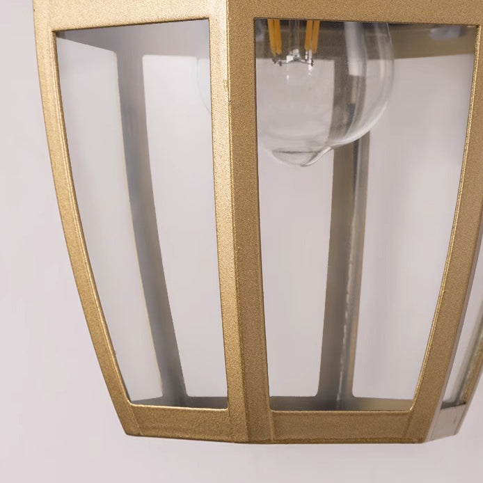 Contemporary Nordic Round Court Waterproof Glass Hardware 1-Light Wall Sconce Lamp For Outdoor Patio | Bowlift