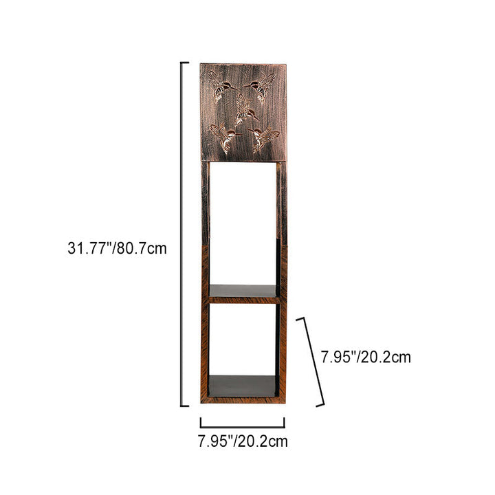 Modern Minimalist Rectangle Butterfly Hummingbird Dragonfly Iron LED Outdoor Light For Garden | Bowlift