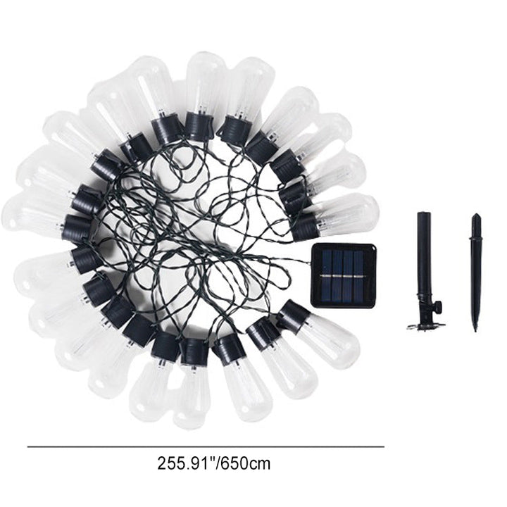 Modern Minimalist Round Long Line Glass Iron LED String Light For Garden | Bowlift